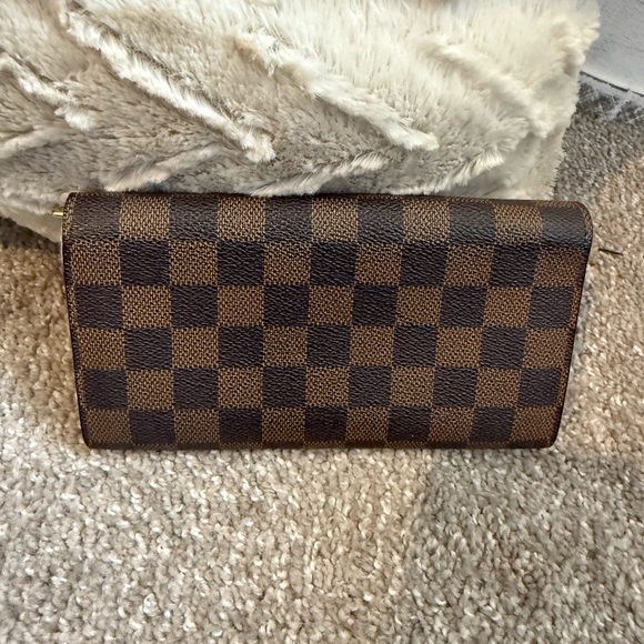 Louis Vuitton Damier Ebene Wallet on Chain with Gold Chain Strap - Picture 13 of 15